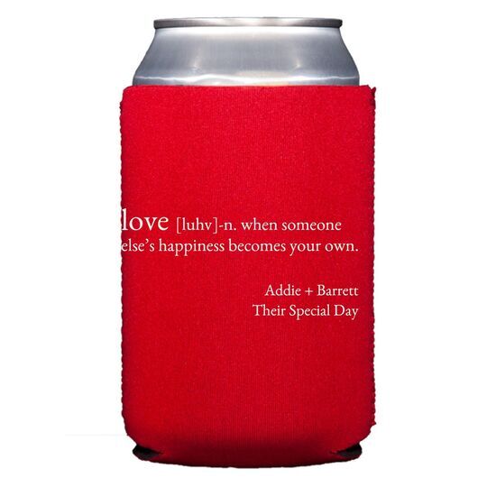 Definition of Love Collapsible Koozies